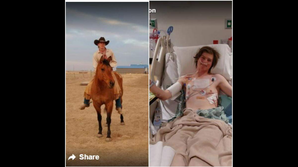 An Oklahoma teenager was seriously injured after a horse kicked him in the chest at his family’s farm.