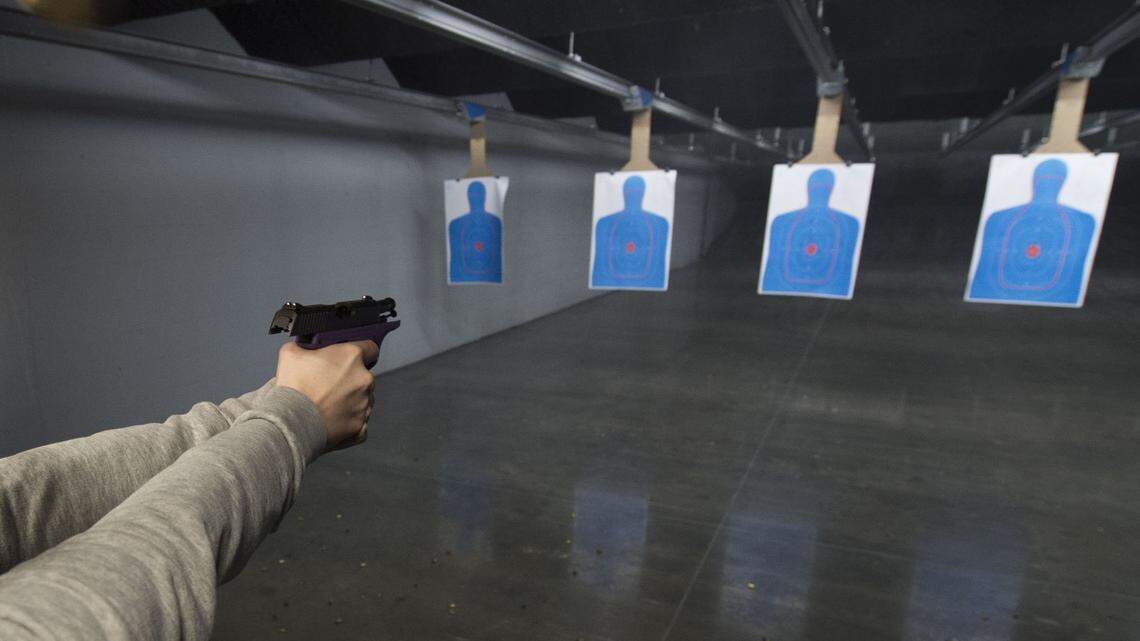 Weapons training at a Kansas City area shooting range.