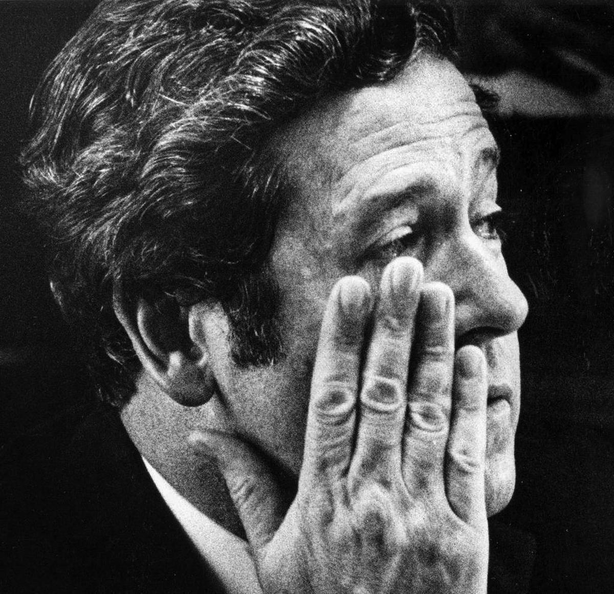 Mayor Richard Berkley wiped away a tear during a special meeting of the City Council after he announced the death of John Tvedten Sr., an off-duty fire battalion chief who perished in the collapse of the Hyatt skywalks in 1981.