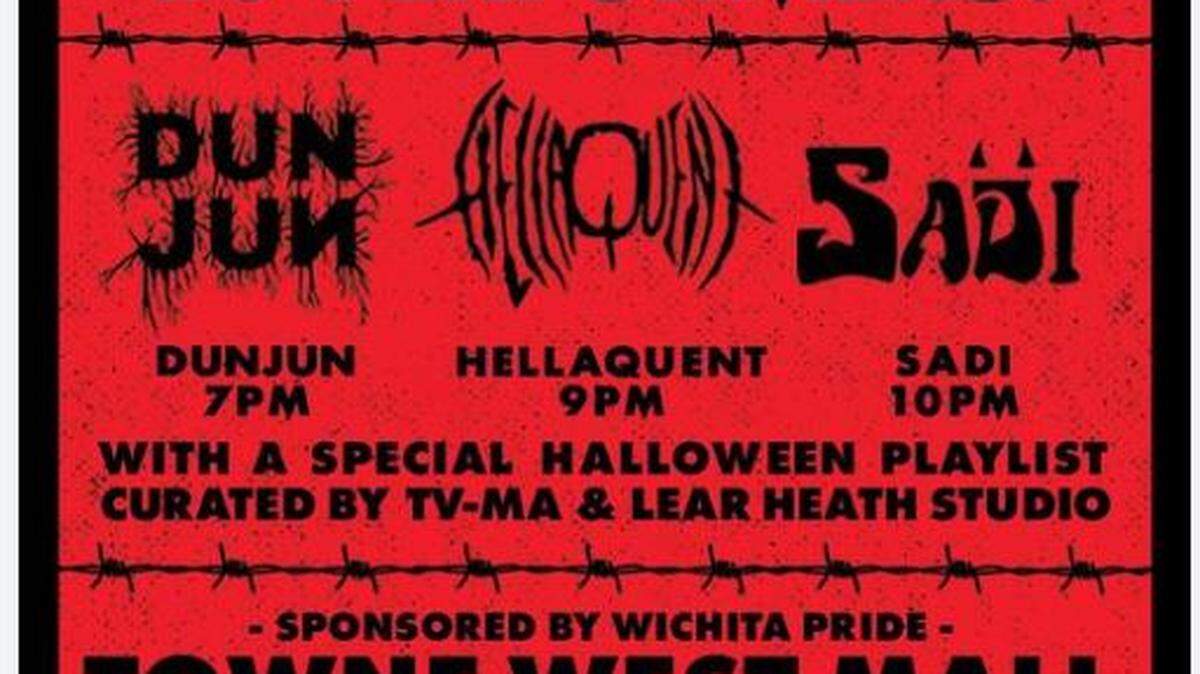 Flyer for Wichita Mall Monster Mash event (screen shot).