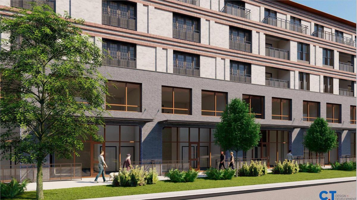 Rendering by CCT Design + Development of The Residence on Rock Creek, which will soon be re-branded as ‘The Lanes at Mission Bowl. ’