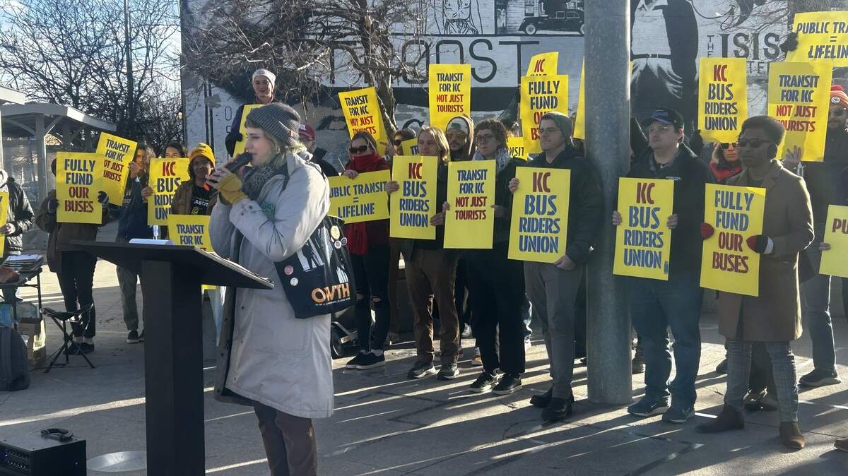 The KC Bus Riders’ Union launched Friday at the park-and-ride at 31st and Troost.