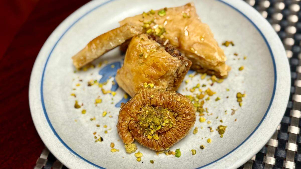 One of Flame Grill’s specialties is its baklava.