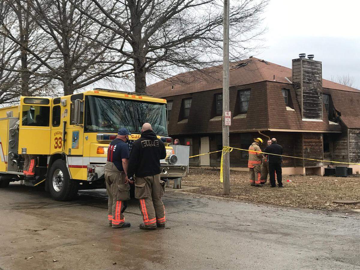 A fire that engulfed a Blue Springs apartment killed a three-year-old child and injured two adults Friday morning, according a fire official. Arriving firefighters reported heavy fire coming from the apartment.