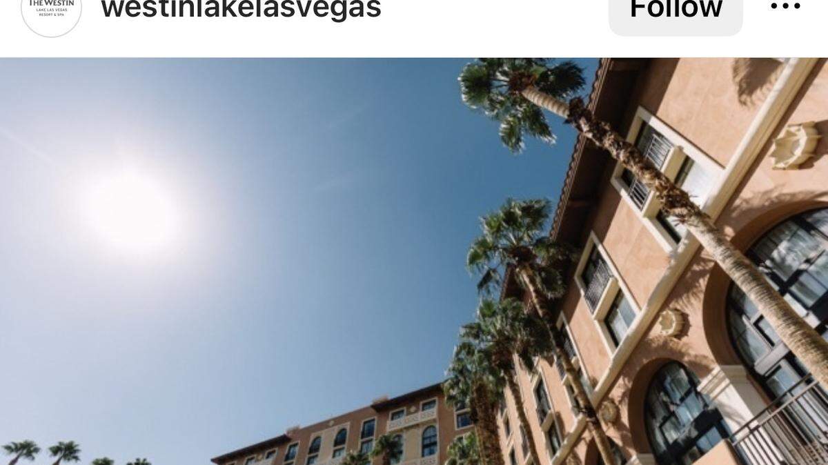 The Westin Lake Las Vegas Resort & Spa where the Kansas City Chiefs are staying during Super Bowl Week.