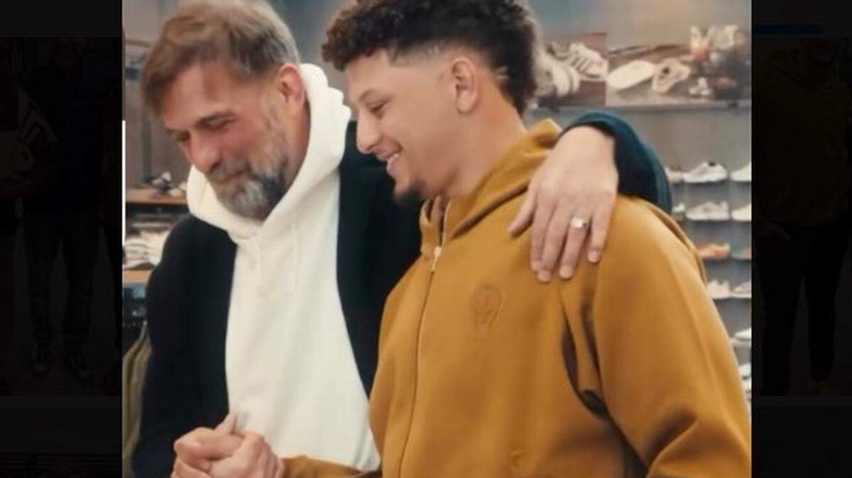 Patrick Mahomes met Jurgen Klopp in Germany.