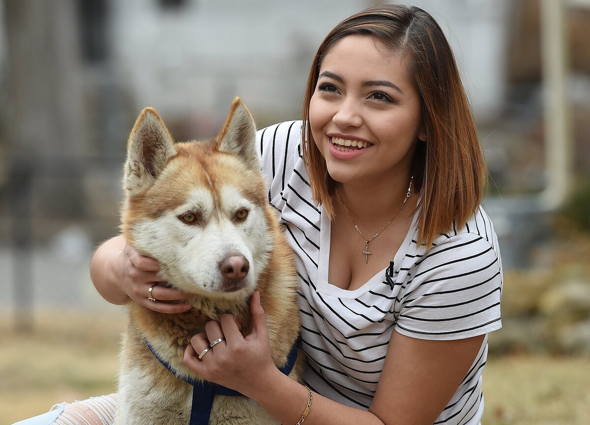 Erika Arizmendi, 19, of Kansas City, had given up hope on ever finding her dog, Niko, after he went missing 16 months ago. Arizmendi received a call on Feb. 27 from Glenn Golden of Overland Park with news that Niko had been found and identified in the Raytown area. The pair were immediately reunited. Golden runs a Facebook page to reunite lost pets with their owners.