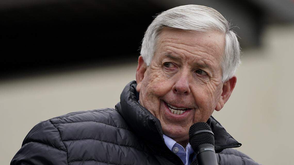 FILE - Missouri Republican Gov. Mike Parson 