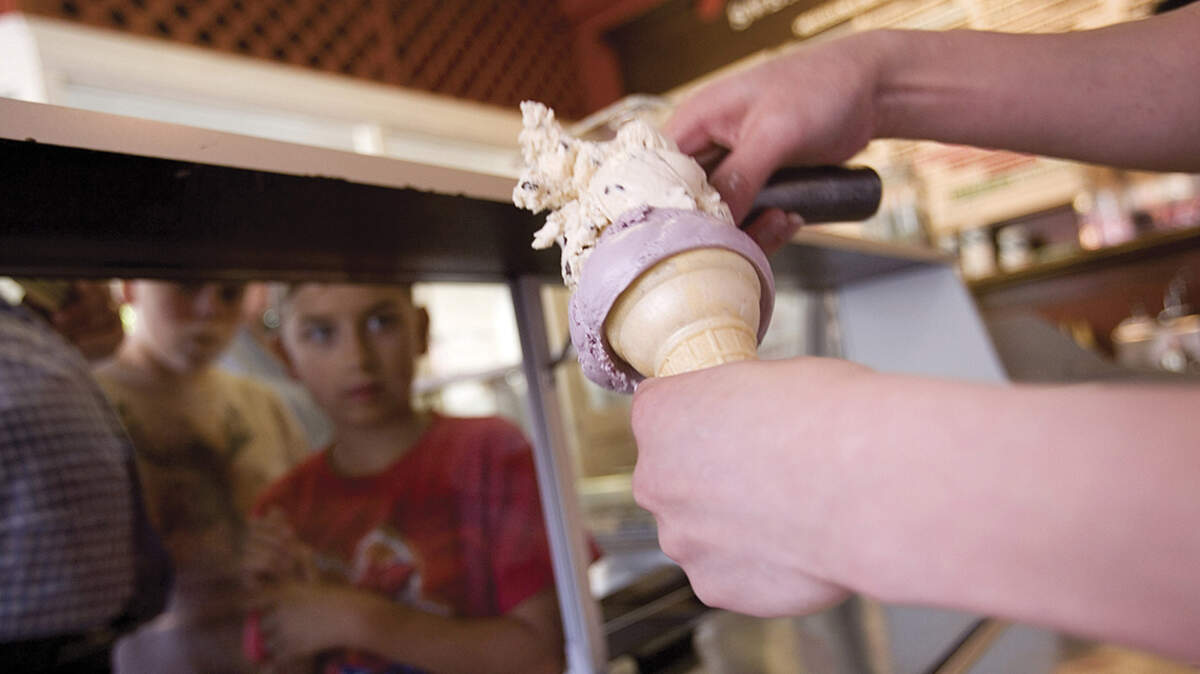 Every scoop gets charged the full sales tax rate, while treats from the grocery store freezer are exempt.