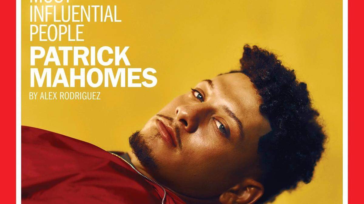 Chiefs quarterback Patrick Mahomes is on the cover of Time magazine.