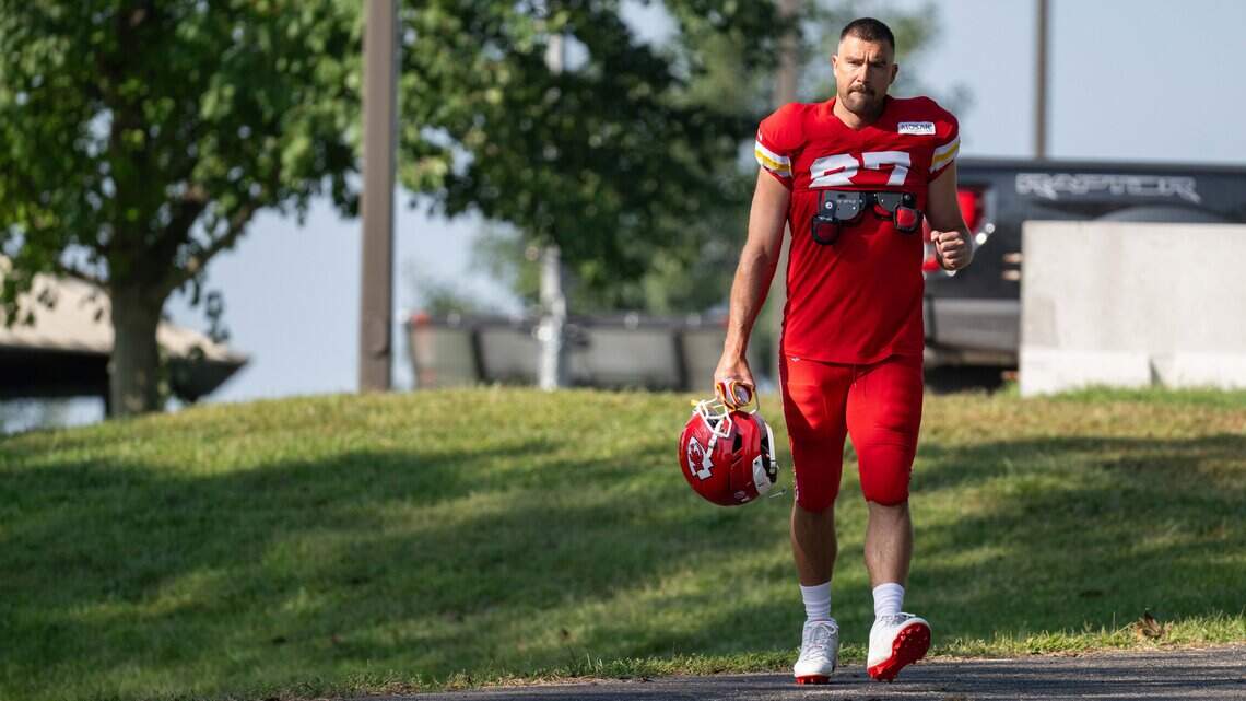 ‘El Travador has returned.’ Can Travis Kelce’s mustache spark another Super Bowl run?