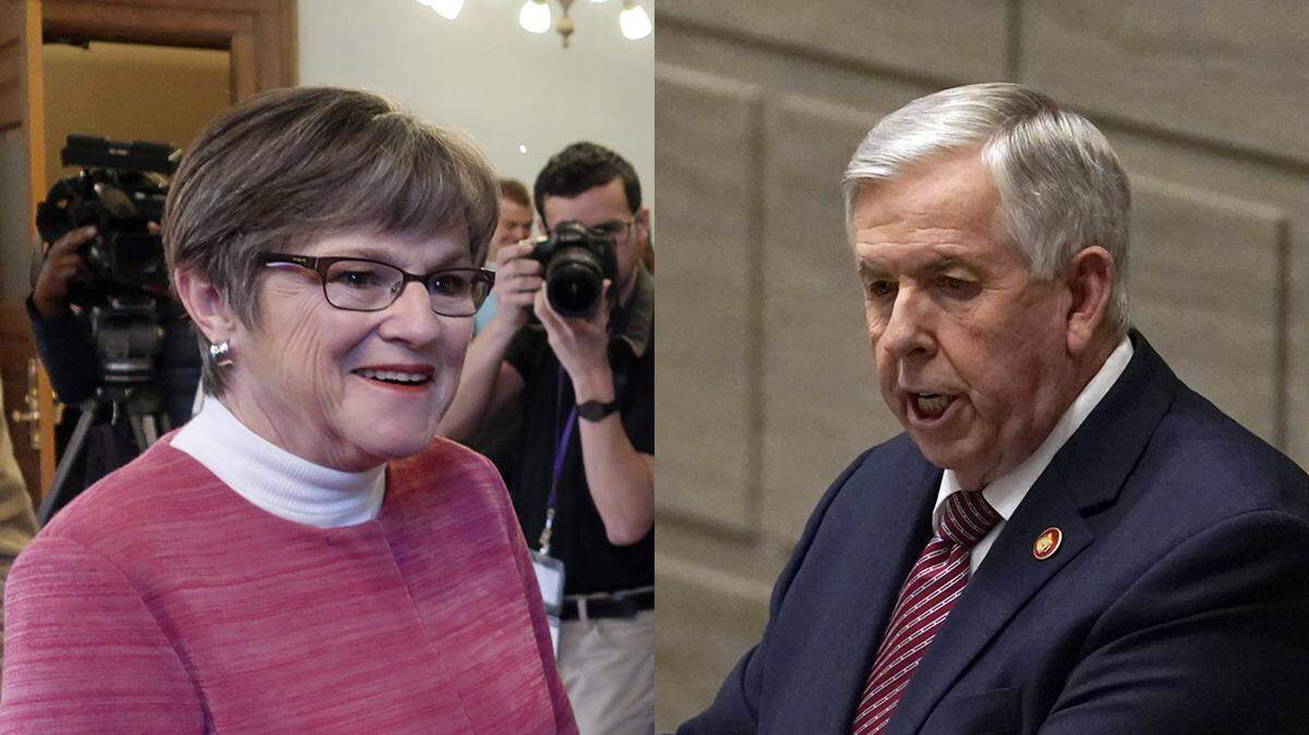 Both lead deep-red states, but Kansas’ Democratic governor gets higher marks.