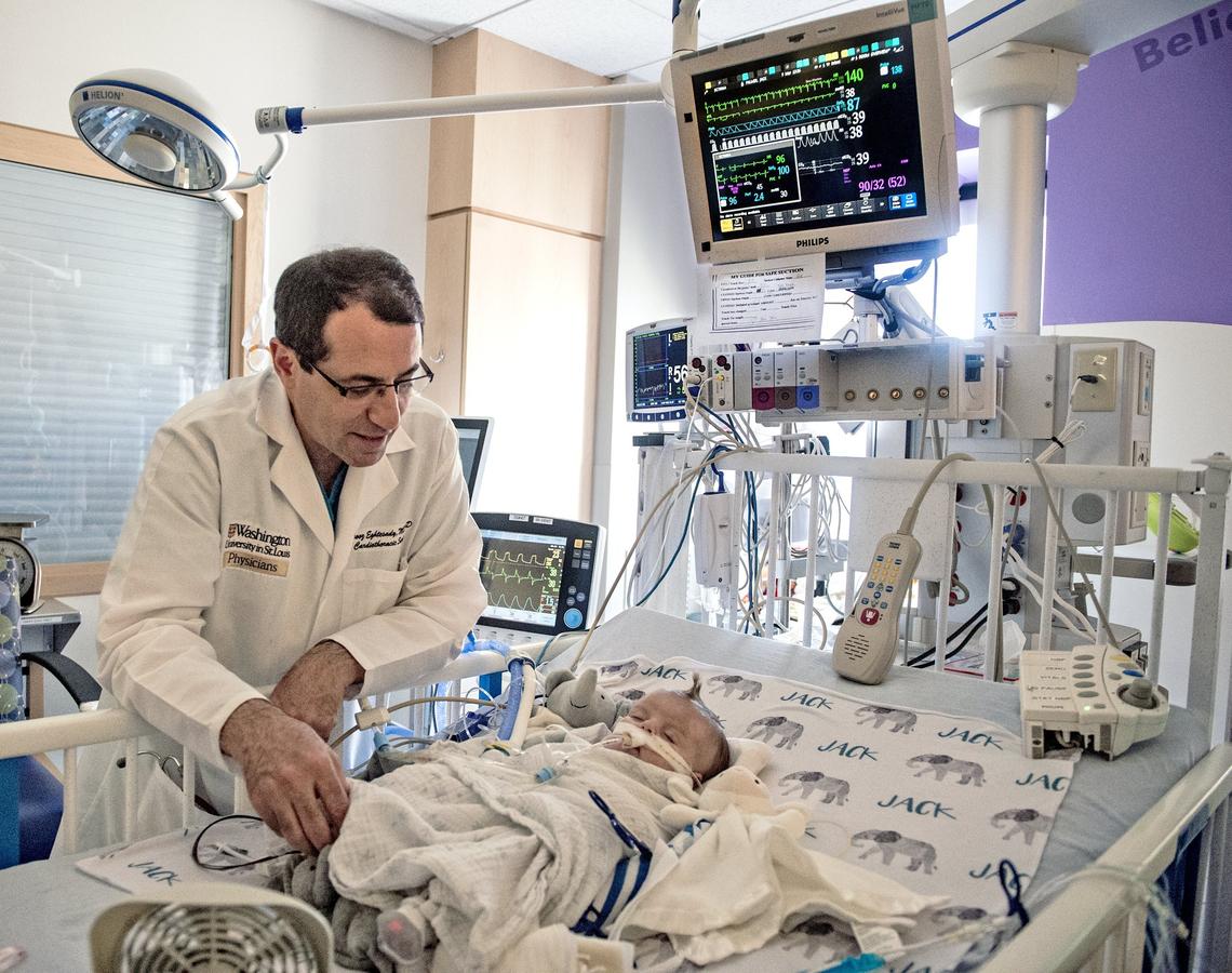 Dr. Pirooz Eghtesady, cardiothoracic surgeon-in-chief at St. Louis Children’s Hospital, had performed more than 200 heart transplants and 20 lung transplants by the time Jack Palmer came under his care.