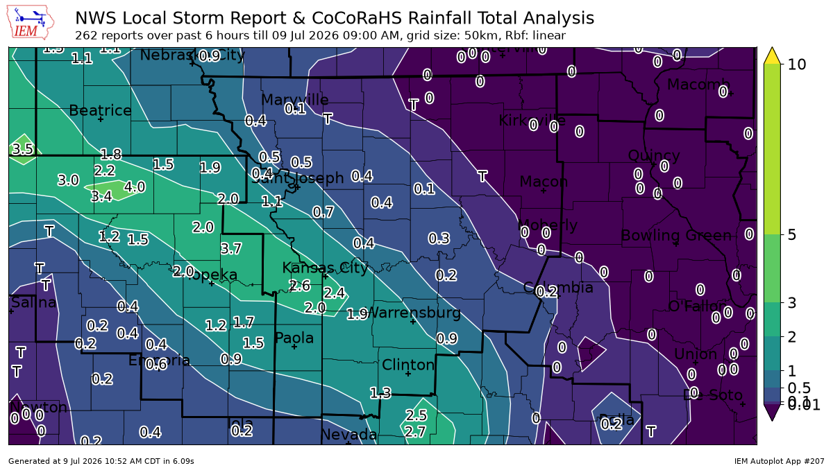 How much rain did your area get in Kansas City storms? See rainfall totals in this map