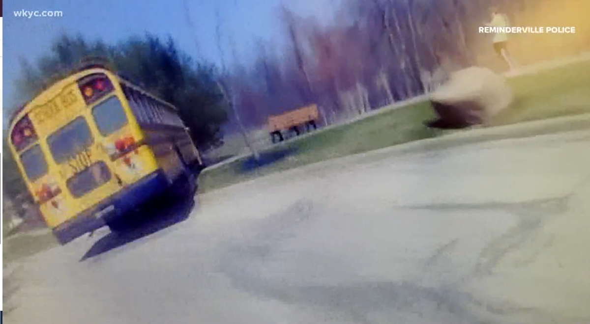 A fifth-grade student hit the brakes of his school bus after noticing the driver was having a medical emergency, Ohio district officials say.