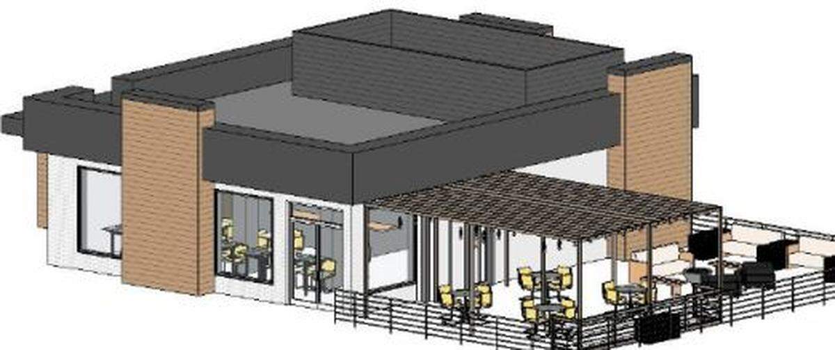 A rendering of the Mother Clucker restaurant proposed for Shawnee.
