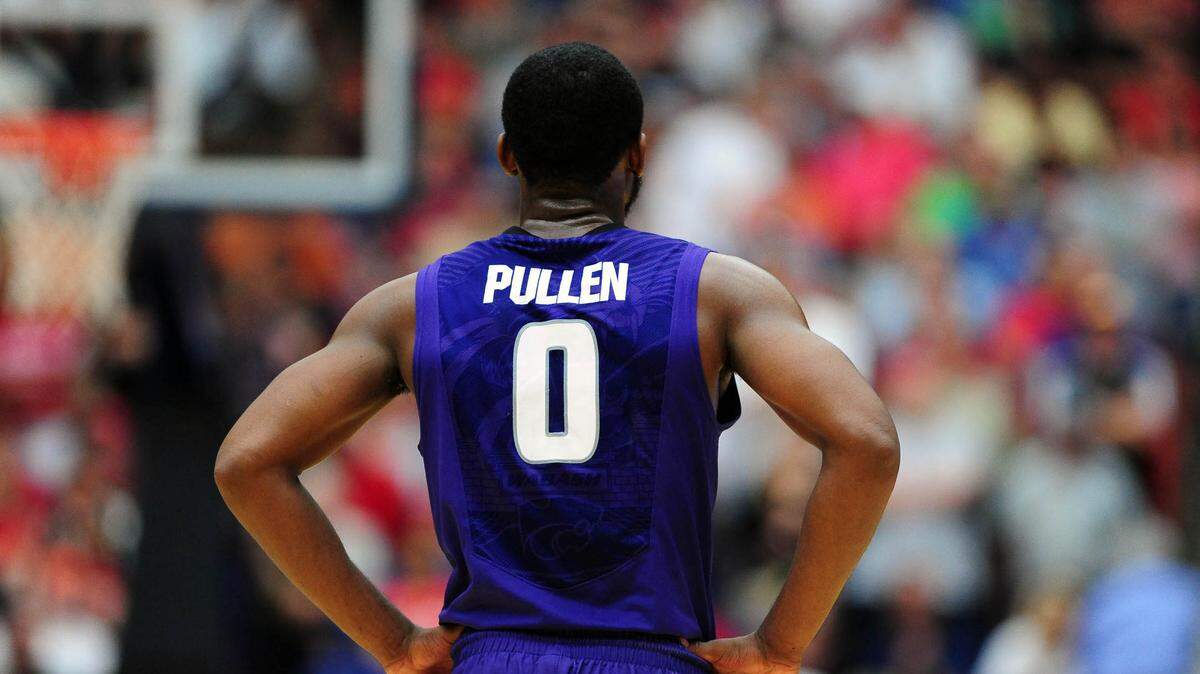 Kansas State Wildcats guard Jacob Pullen (0) reacts on the court against the Wisconsin Badgers during the third round of the 2011 NCAA men’s basketball tournament at the McKale Center in Tucson, Arizona, on March 19, 2011.