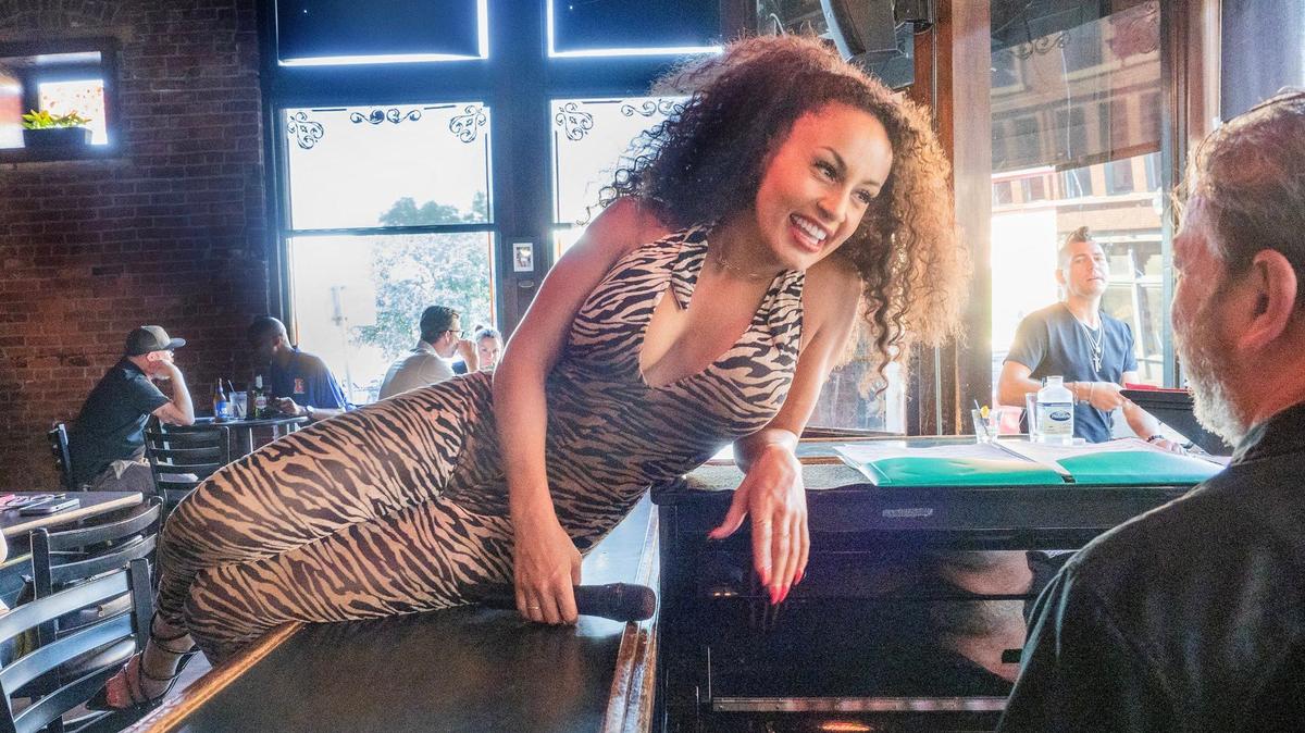 Talya Groves at The Phoenix nightclub in downtown Kansas City.