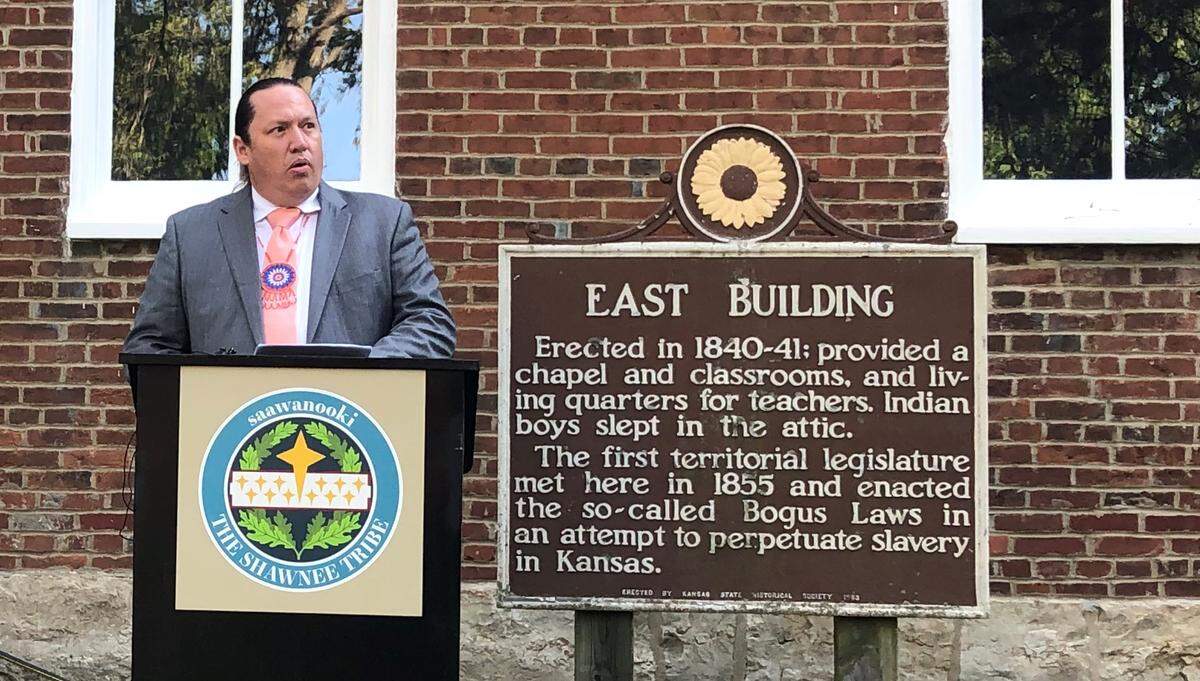 Shawnee Tribe Chief Ben Barnes on Thursday called for a federal investigation of all residential Native American boarding schools, including Shawnee Indian Mission in Fairway, to uncover any children buried at the sites.