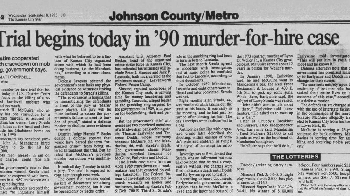 A Star story from Sept. 8, 1993, announces the beginning of Patrick McGuire and John Mandacina’s trial.