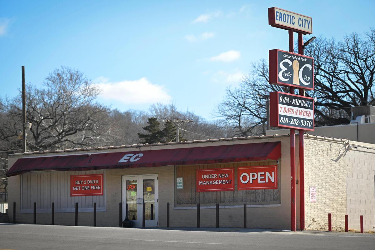 The adult bookshop Erotic City, at 8401 E. Truman Road, is a longtime business in Blue Summit.