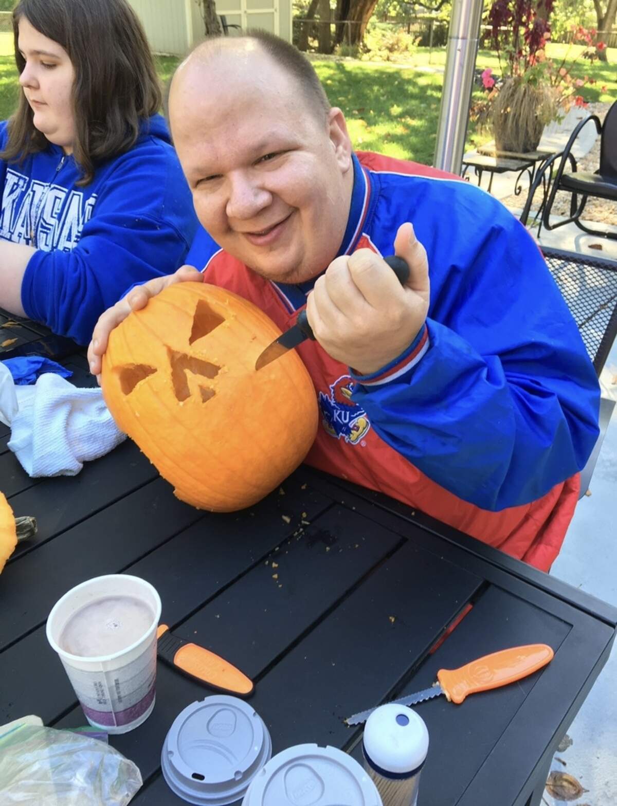 Noah Anderson, 40, died after he was struck by a car while riding his bike in Overland Park. His family remembered him as a kind and loving man who gave great hugs.
