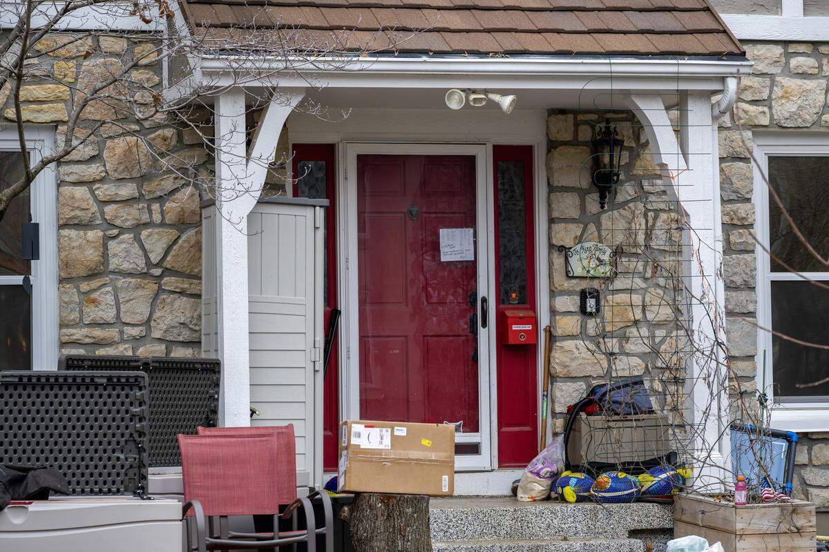 The home of Jeffrey Travis King, charged in Monday's Northland neighborhood shooting, is pictured on Tuesday, Jan. 13, 2026, in Kansas City.