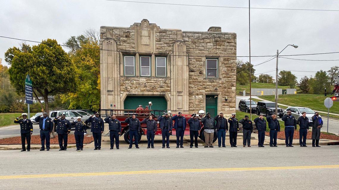 In 2019, 20 veteran and retired firefighter snapped salutes as a hearse passed by 2033 Vine Street, the location of Station 11, Kansas City’s historic all-Black fire station. The firefighters were there to honor Kansas City’s first and only Black fire chief, Ed Wilson.