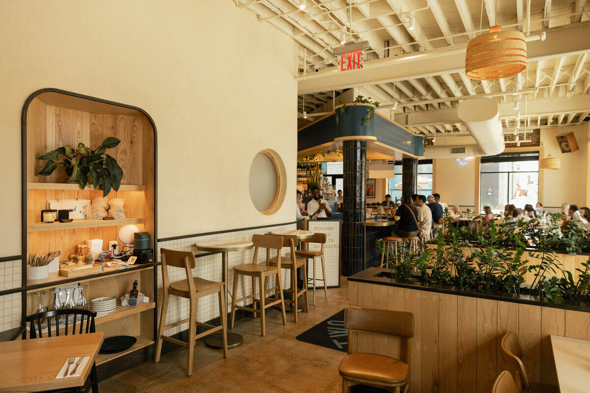 The interior of a Two Hands location in Nashville. The restaurant is opening a location in Kansas City next year.