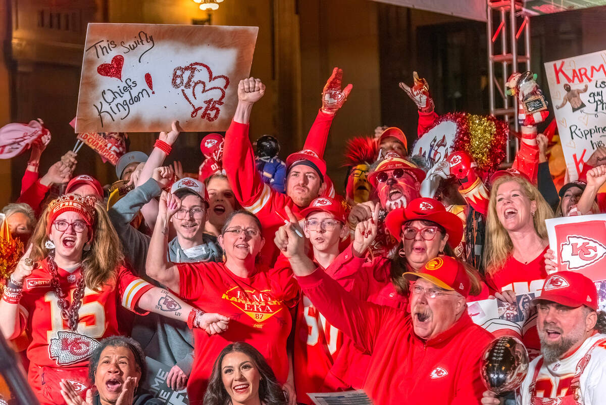 Kansas City Chiefs fans, along with a Coach Andy Reid impersonator, put their fandom on display Friday morning at Union Station for a pep rally that was shown live on the “Today” show on NBC. The morning news show organized pep rallies in each city that has a team in the NFL Conference Championship games and showed portions of those rallies during their broadcast. The Chiefs play the Baltimore Ravens Sunday for the AFC Championship.