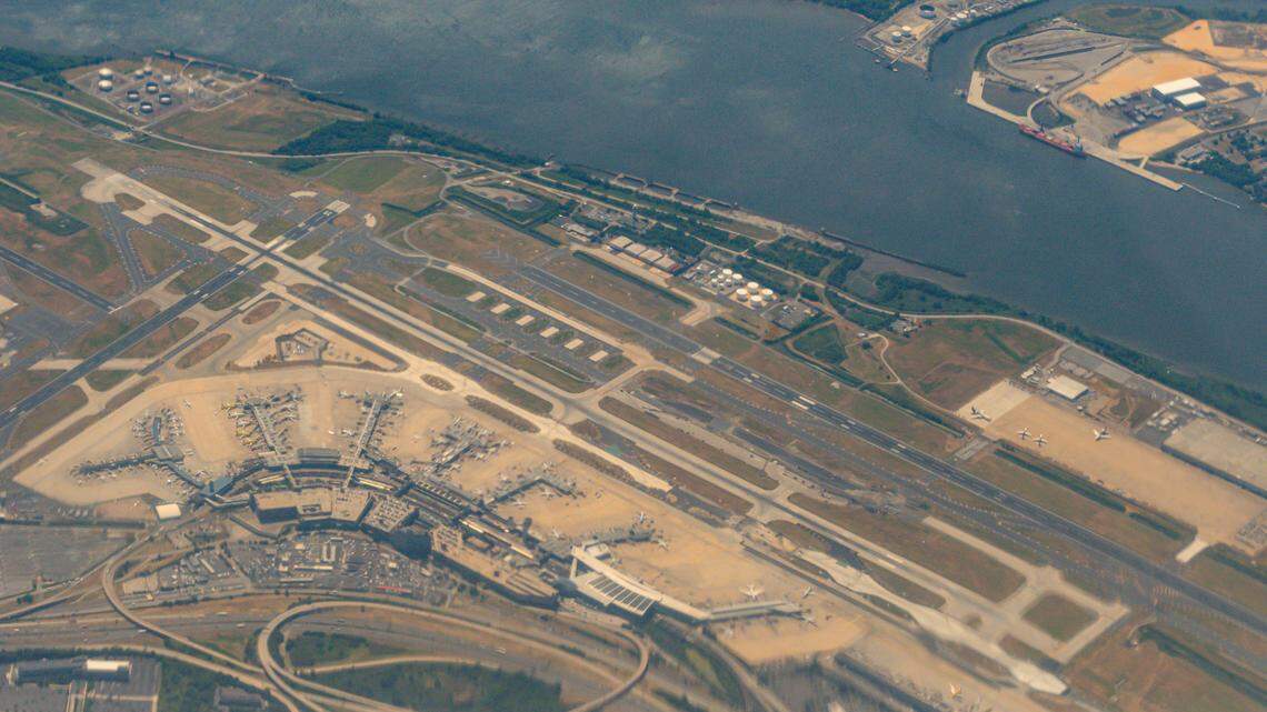 Snow reported at Philadelphia International Airport in the middle of July.