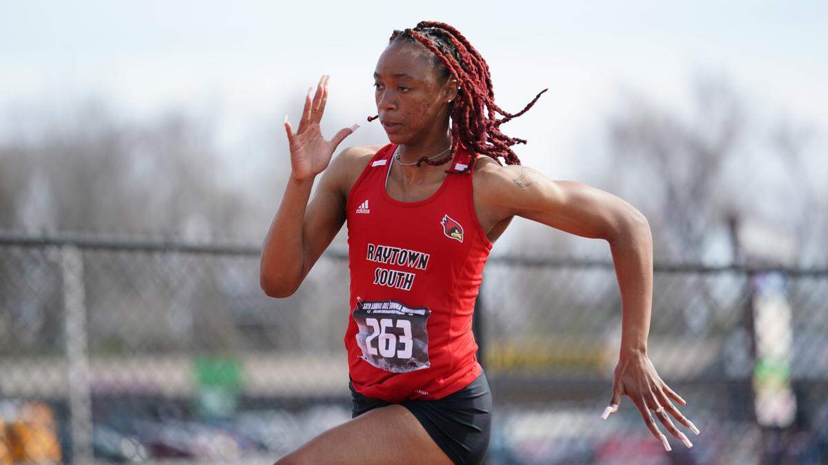 Raytown South’s Zaya Akins hasn’t lost a race in her high school career and holds the Missouri state records in the 200 and 400 meters.
