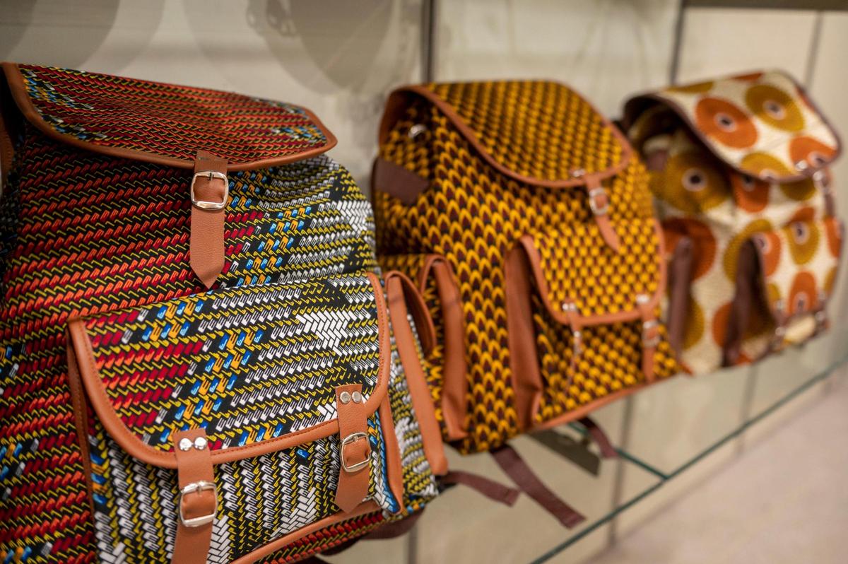 Uzuri Closet sells African-inspired designs, including these backpacks.