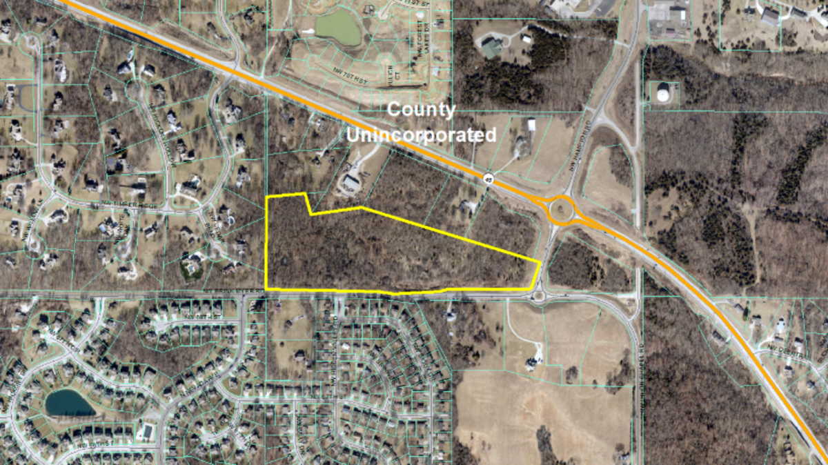 A local developer is looking to build 50 single-family homes on around 20 acres of land in unincorporated Platte County near Parkville, drawing pushback from residents.