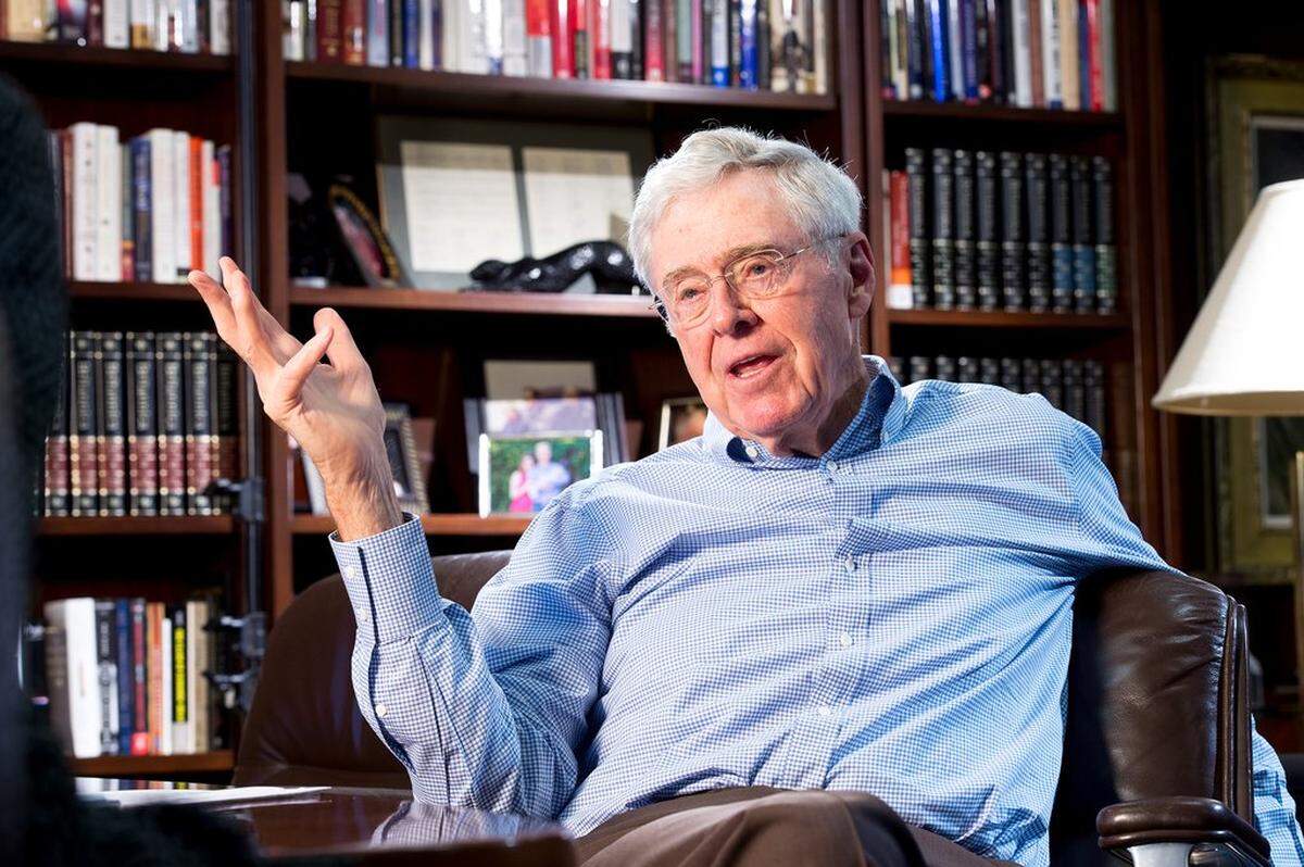 Jun. 8, 2016; Wichita, KS, USA; Charles Koch, Chairman and CEO of Koch Industries; Mandatory Credit: Craig Hacker-USA TODDAY NETWORK