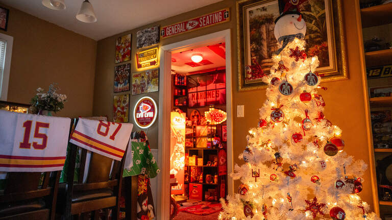 See how the Chiefs filled this Overland Park couple’s empty nest when their kids moved out
