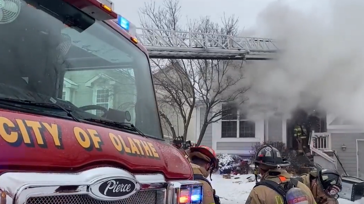 Four people were injured in a fire Saturday, Jan. 15, 2022, at a home in the 1000 block of North Clinton Street in Olathe, according to the fire department.