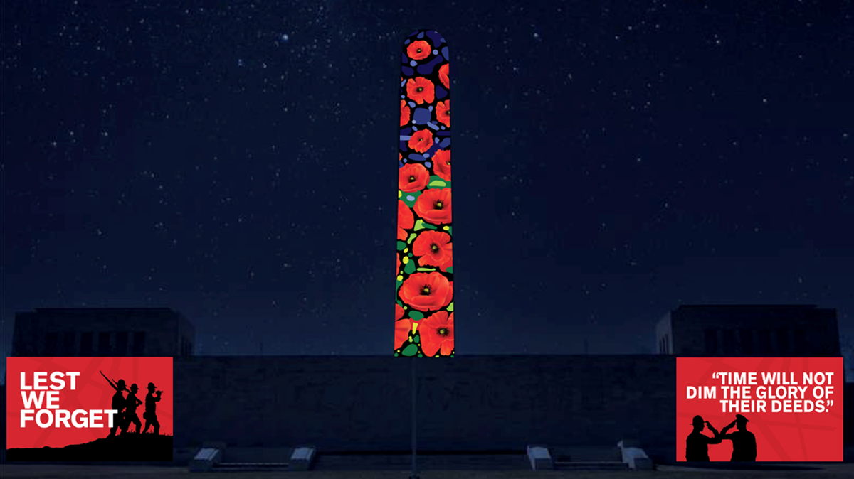 Bright, blooming poppies will light up Liberty Memorial Tower during KC’s NFL Draft