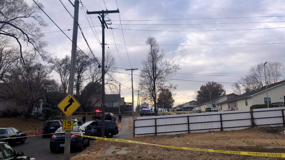 Two people were killed and a third person was injured in a shooting at about 2:30 p.m. Sunday at East 38th Street and Garfield Avenue, Kansas City police said.