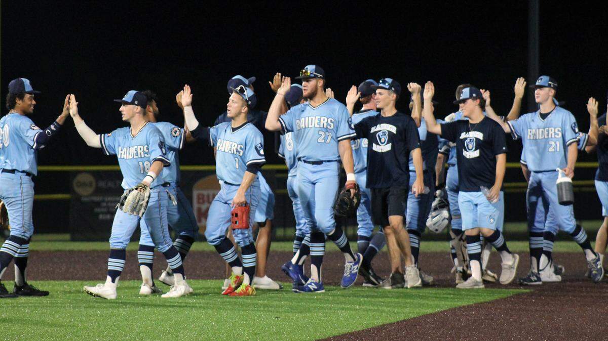 The champion BJ Raiders finished the 2021 Ban Johnson Collegiate League season with a league-best record of 26-5, including the playoffs.