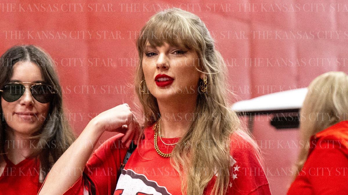The NFL wished Taylor Swift happy birthday on Friday with a special video tribute to her romance with Kansas City Chiefs tight end Travis Kelce. Here she attended the Chiefs-Bengals game in September at GEHA Field at Arrowhead Stadium.