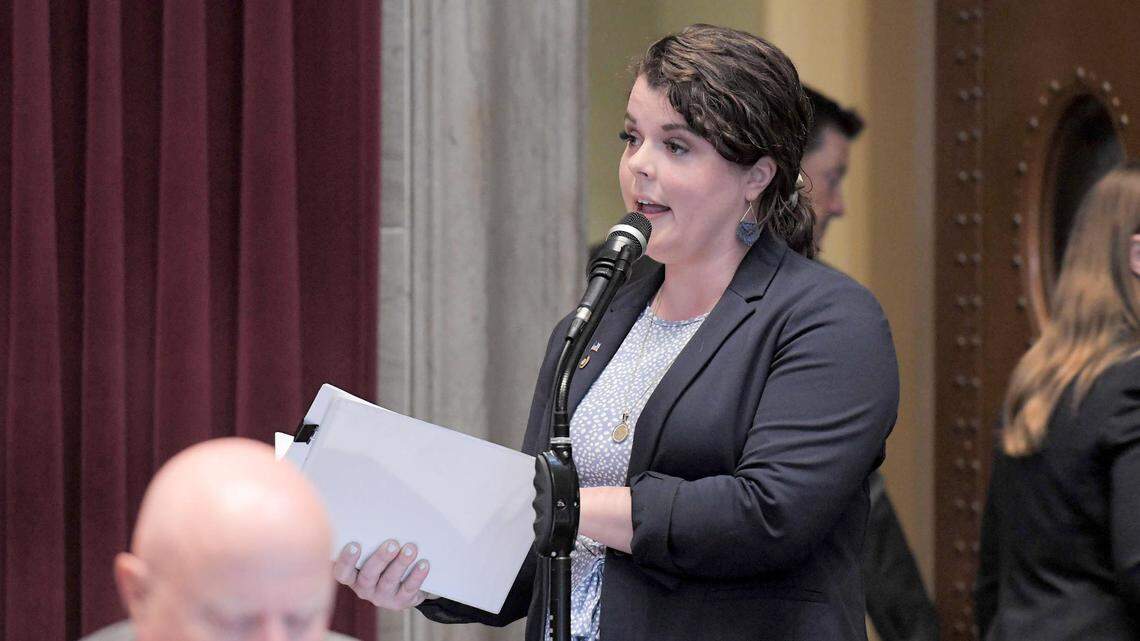 Missouri House Assistant Majority Leader Hannah Kelly, R-Mountain Grove, spoke Monday to urge passage of tax benefits for foster and adoptive parents. The legislation was approved overwhelmingly and sent to Gov. Mike Parson’s desk for his signature.
