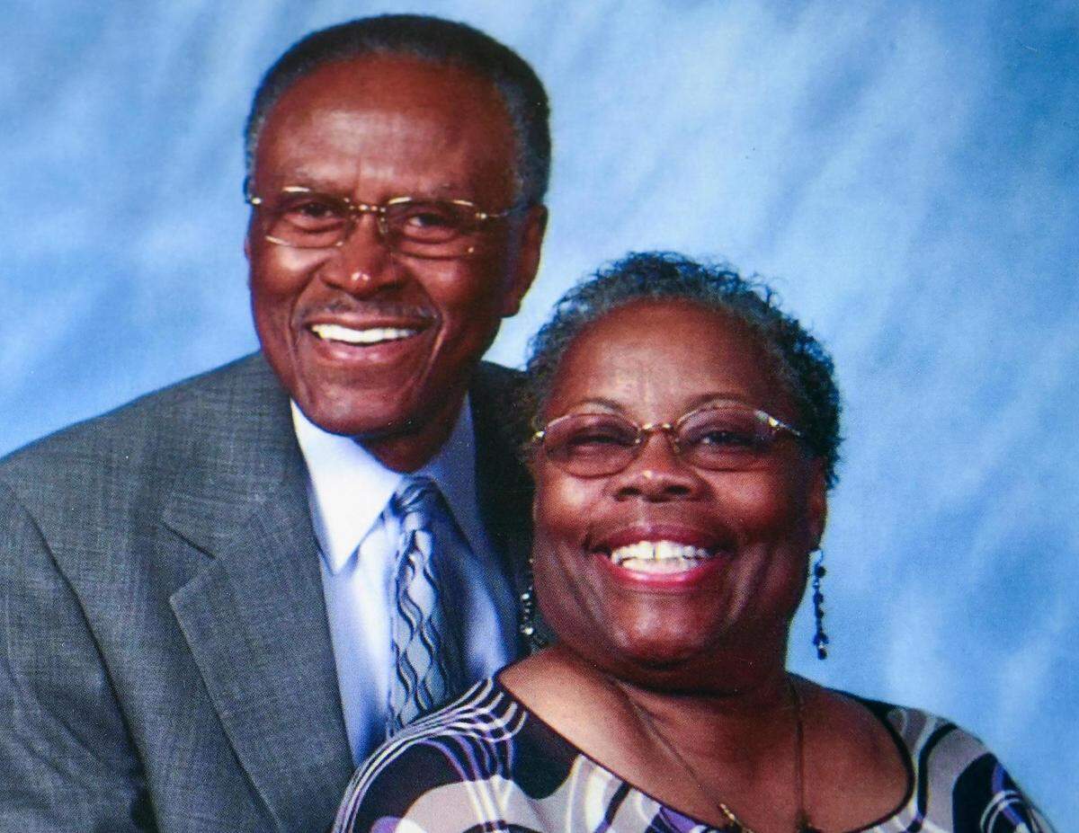 Alvin Brooks with his beloved wife, Carol, who died in 2013. The couple were married for 63 years.