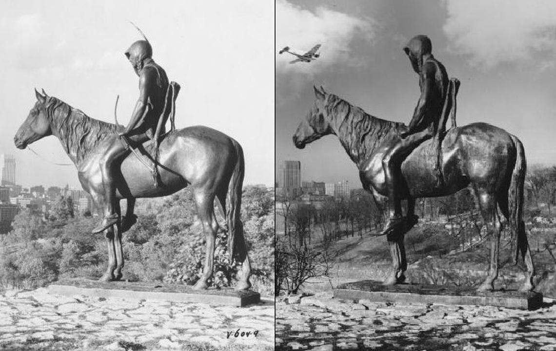 The Scout in 1933, left, and 1950, right. Can you spot the differences?