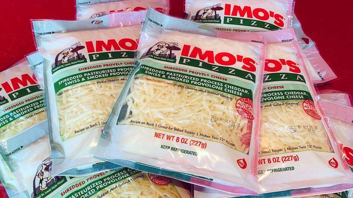 St. Louis-based Imo’s Pizza sells bags of shredded Provel cheese — a blend of provolone, Swiss and cheddar — that the chain also uses on its pizzas.