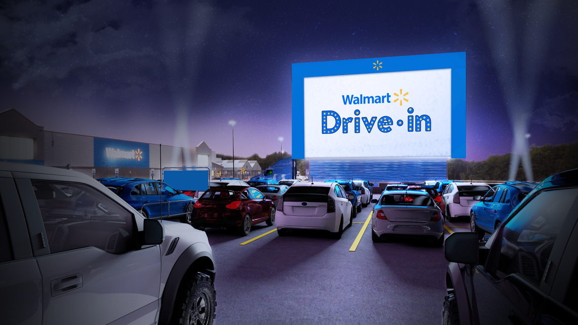 Walmart is teaming up with Tribeca Enterprises to turn 160 of the retailer’s parking lots into drive-in movie theaters this summer.