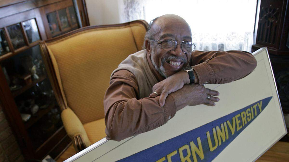 Wyandotte County and Kansas City, Kansas, historian Chester Owens in his home.