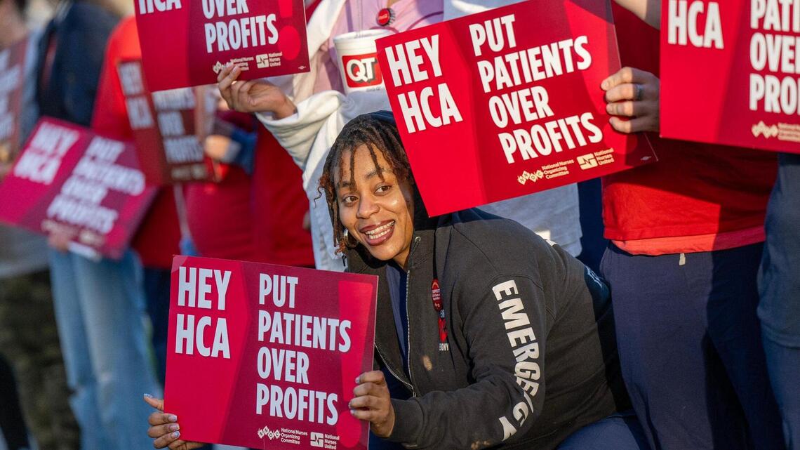 ‘Patients over profits’: Kansas City nurses rally for better staffing at local hospitals