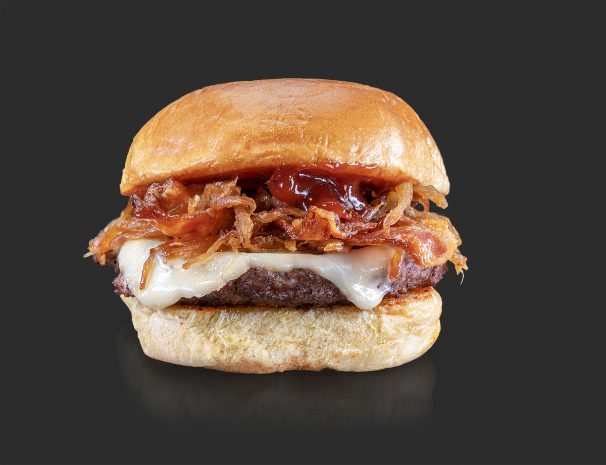 Burger Kitchen&nbsp;barbecue smokehouse burger. 