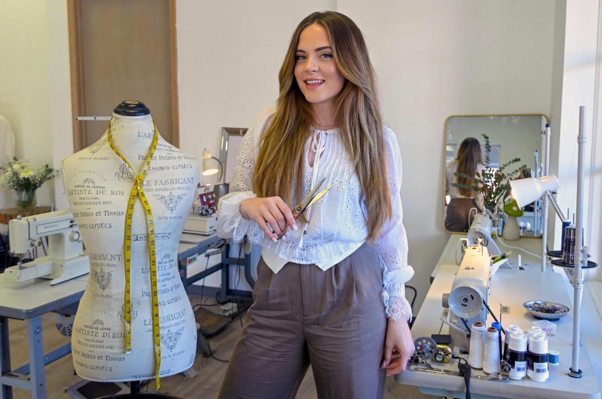 Sofiya and her mother, Alla, have worked on projects together for the past two years. Now the 20-year-old has her own shop.